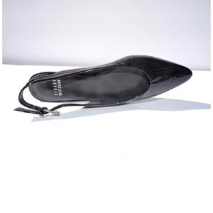 Stuart Weitzman Black Patent Slingback Flats, US 8